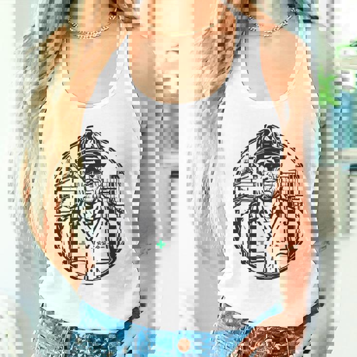 安全に働くおじさん 安全第一 作業員 タンクトップ