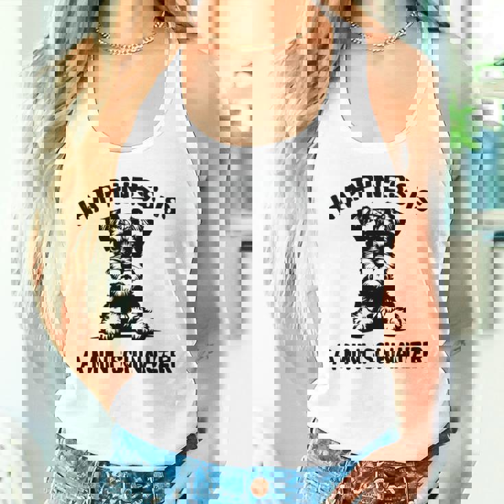 幸せはミニシュナウザー 長袖tシャツ タンクトップ