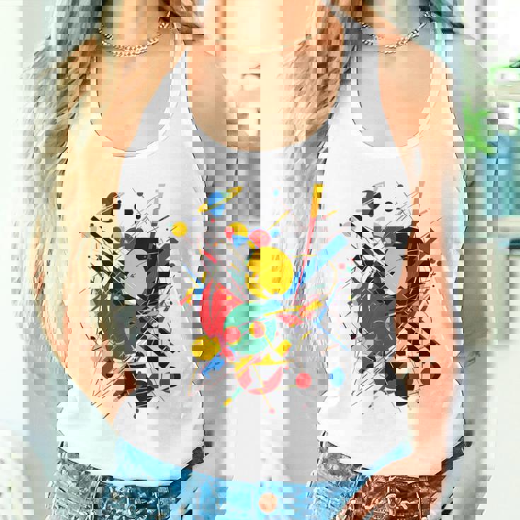 幾何学 抽象 カラフル アート グラフィック 幾何学模様 タンクトップ