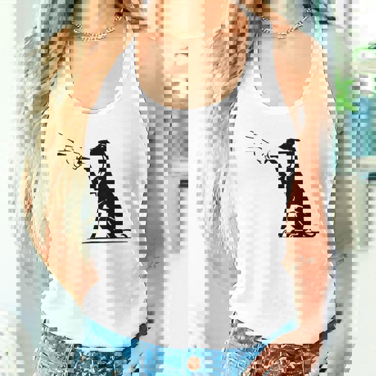 手を持つかわいいウィペット、ウィペットのママ タンクトップ