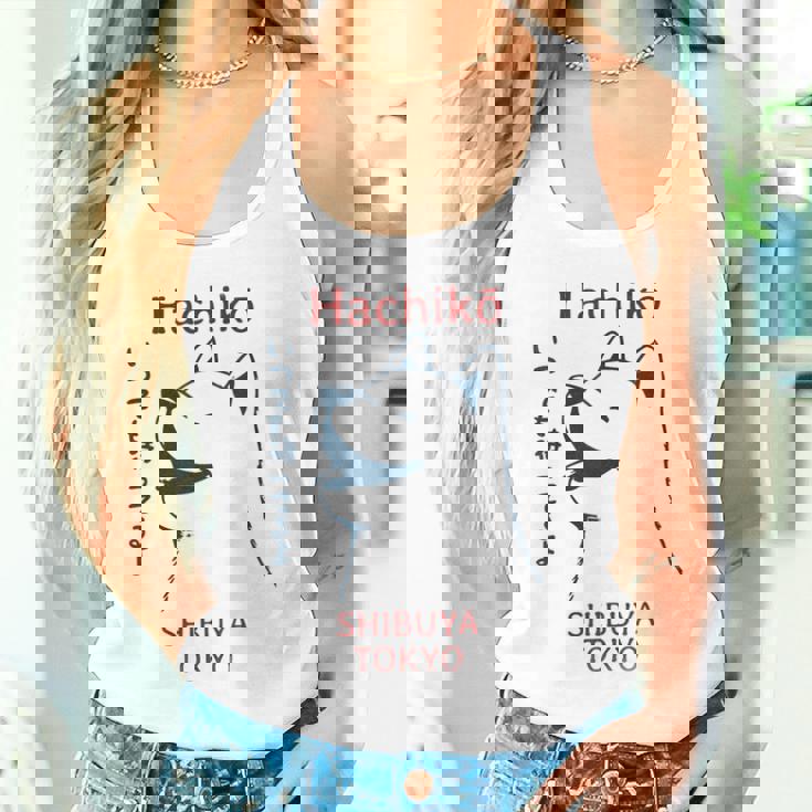 日本の犬 漢字ハチ公 柴犬 タンクトップ