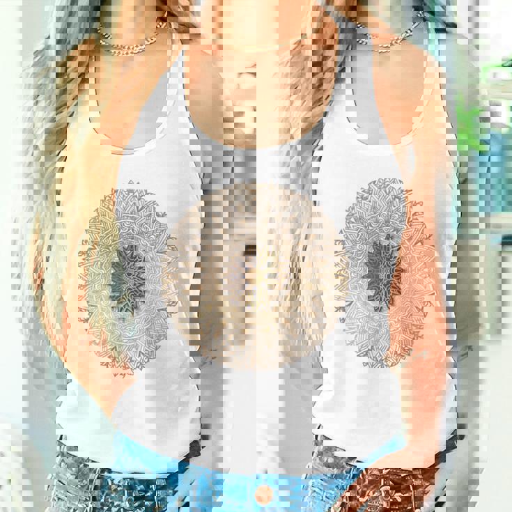 曼荼羅 最高のヨガバックプリント タンクトップ