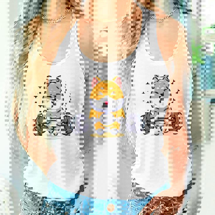 柴犬 イヌ 面白いtシャツ 犬 筋トレ 文字入り メンズ おもしろ 面白い 服 おもしろグッズ 文字 タンクトップ