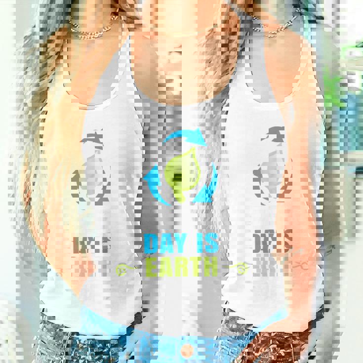 毎日のハッピーアースデイtシャツはアースデイのリサイクルです タンクトップ