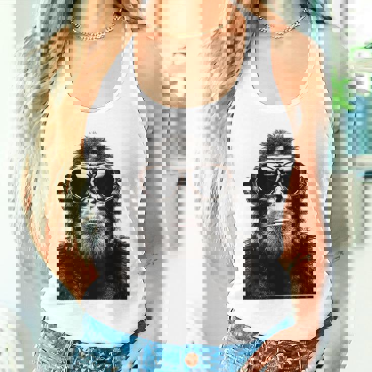 猿の恋人 アート 図面 動物 抽象 グラフィック 猿 タンクトップ