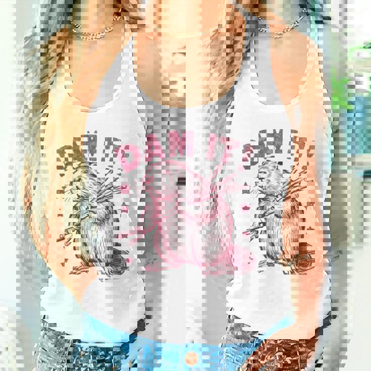 皮肉なビーバー タンクトップ