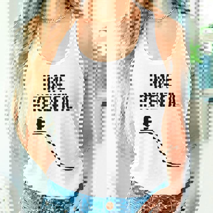 私には潜在的なエネルギーがある面白い物理学 タンクトップ