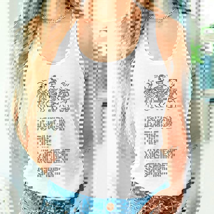 縄文・古来の精神。Tomodachi 土偶 遮光器土偶 ハート形土偶 仮面の女神 宇宙人 はにわ シュール シンプル タンクトップ