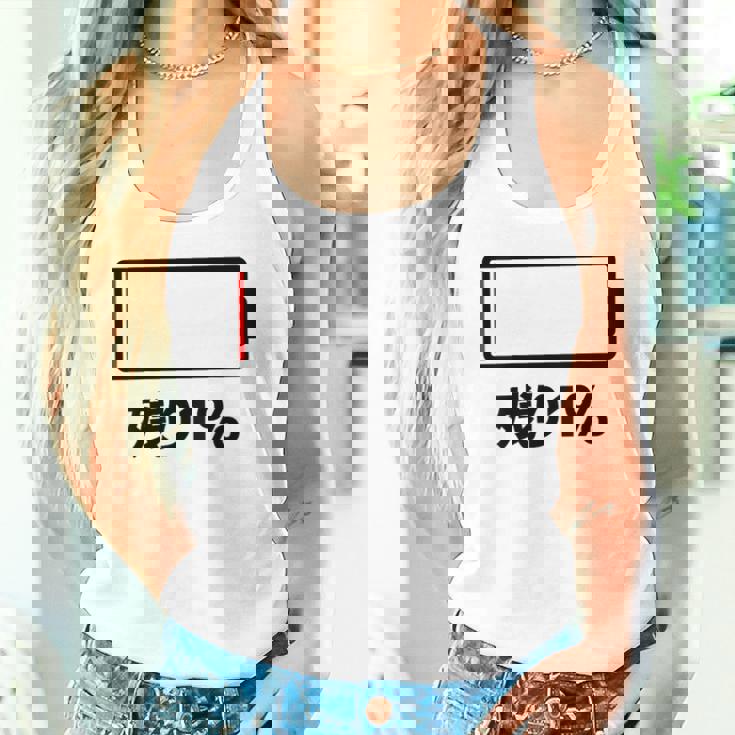 背中【残り1】電池 バッテリー おもしろ 面白い ギャグ ネタ ウケ狙い 笑える ユーモア おバカな 個性的な タンクトップ