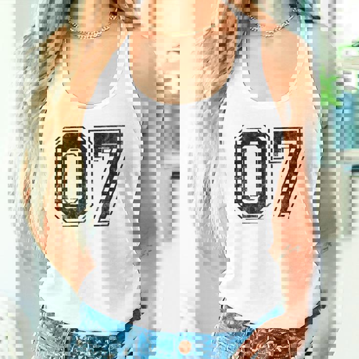 背中に07番 タンクトップ