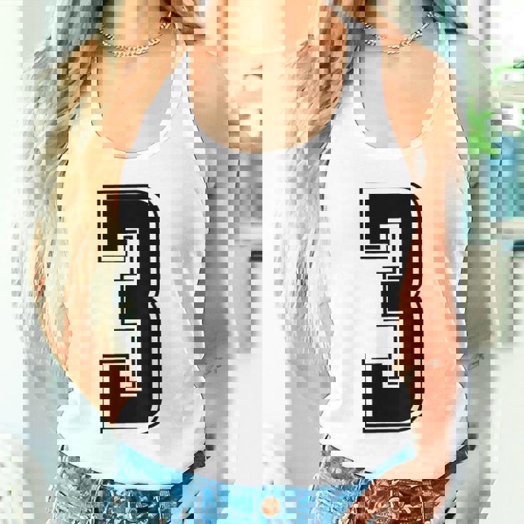 背番号 3 チーム短大スポーツ背番号付きユニフォーム タンクトップ