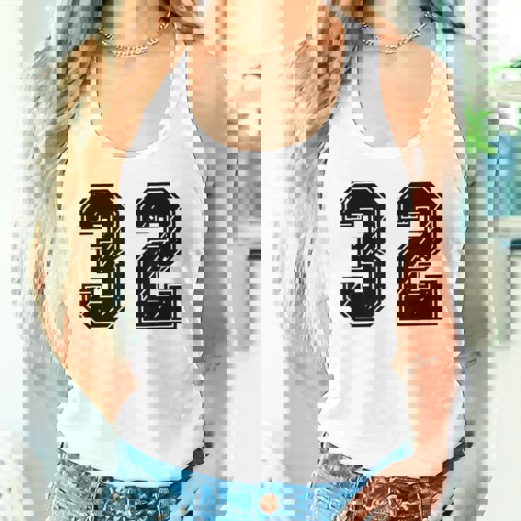 背番号 32 チーム短大スポーツ背番号付きユニフォーム タンクトップ