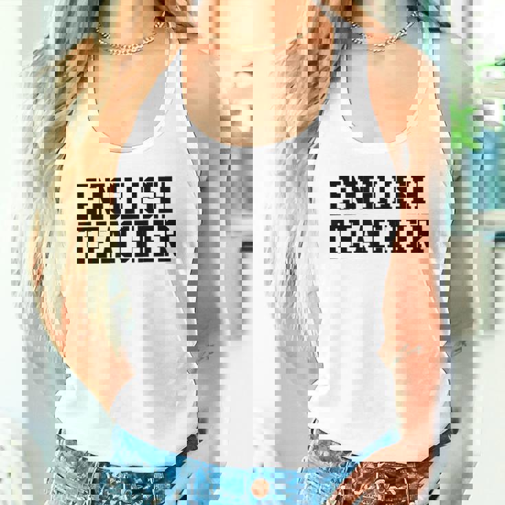 英語教師 かわいい教師の学校服 タンクトップ