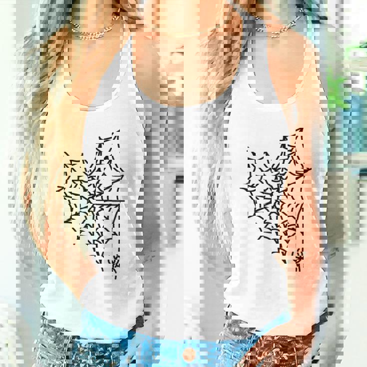 蜘蛛の巣 ハート かわいい ハロウィン ゴス タンクトップ