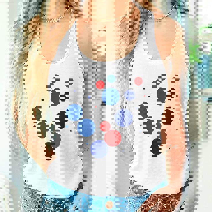 赤 青 ドット イベント 家族 お揃い タンクトップ