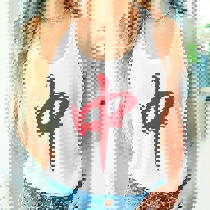 赤麻雀龍 紅中 タイル 麻雀タイム タンクトップ