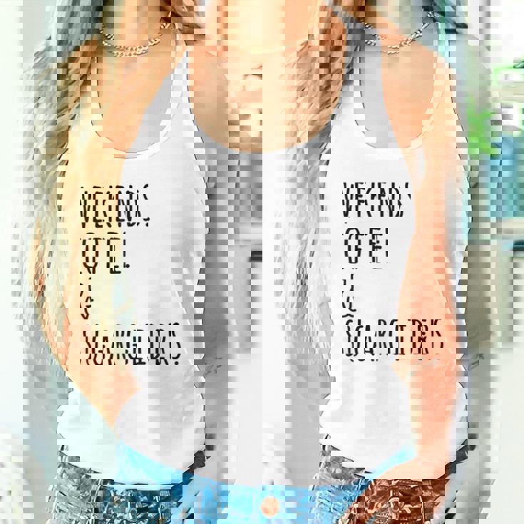 週末コーヒーフクロモモンガペット タンクトップ