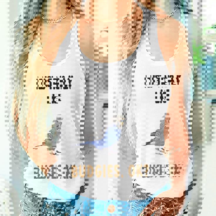 青いセキセイインコ、面白いことわざ、楽しい、セキセイインコ タンクトップ