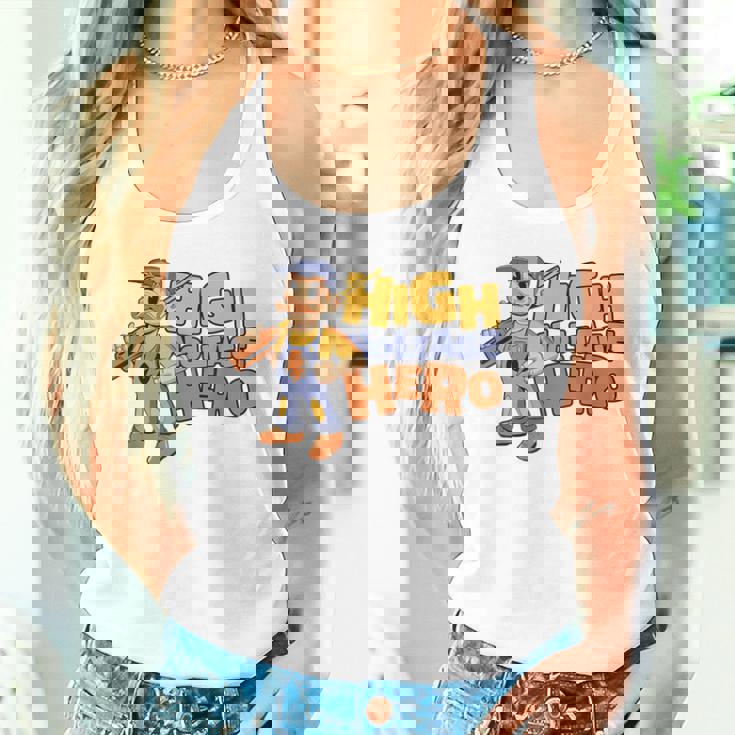 高圧ヒーロー 電子技術者 電気技師 タンクトップ