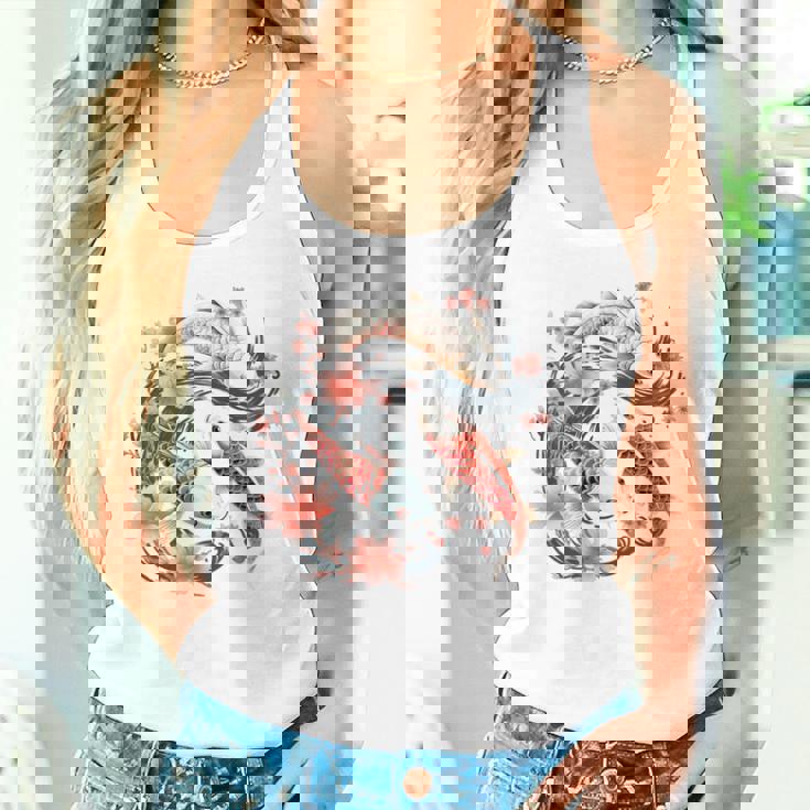 鯉 桜 長袖tシャツ タンクトップ