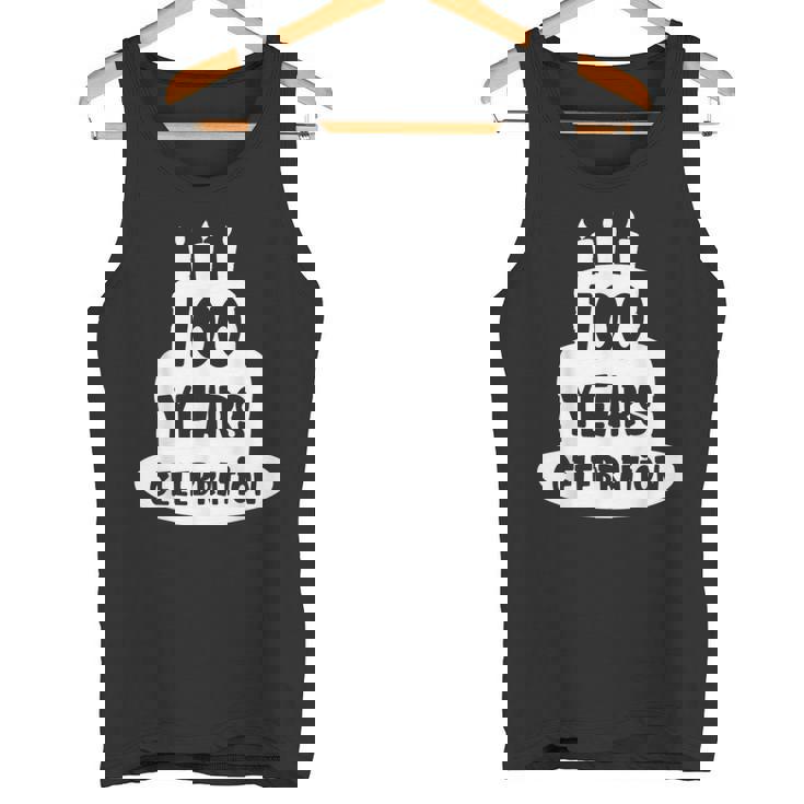 100年のお祝い イベント、記念日、誕生日。 タンクトップ