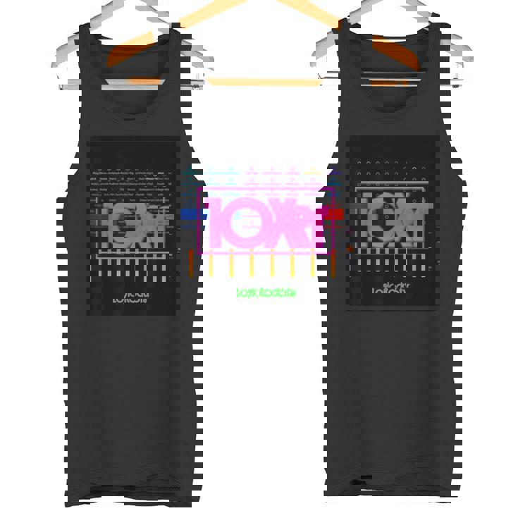 10Xer クール オリジナルアートワーク ロックスター エレクトロニック バンド タンクトップ