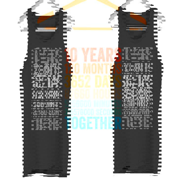 10年目の記念日 彼 彼女 カップル 10回目の結婚 タンクトップ