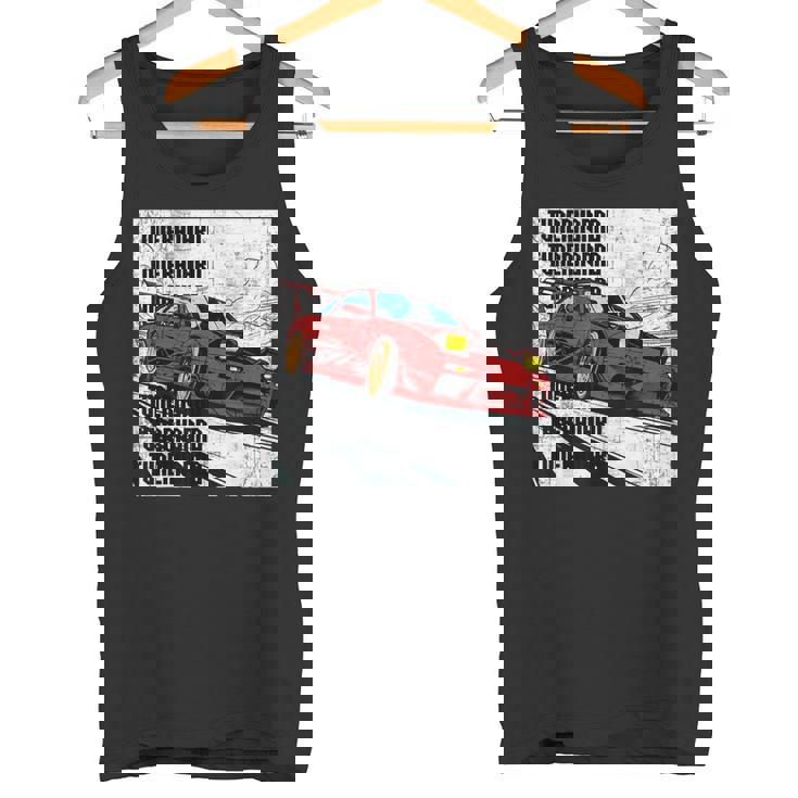 180Sx ドリフト アニマルスタイル クール アニメ イニシャル D レースカー13 タンクトップ