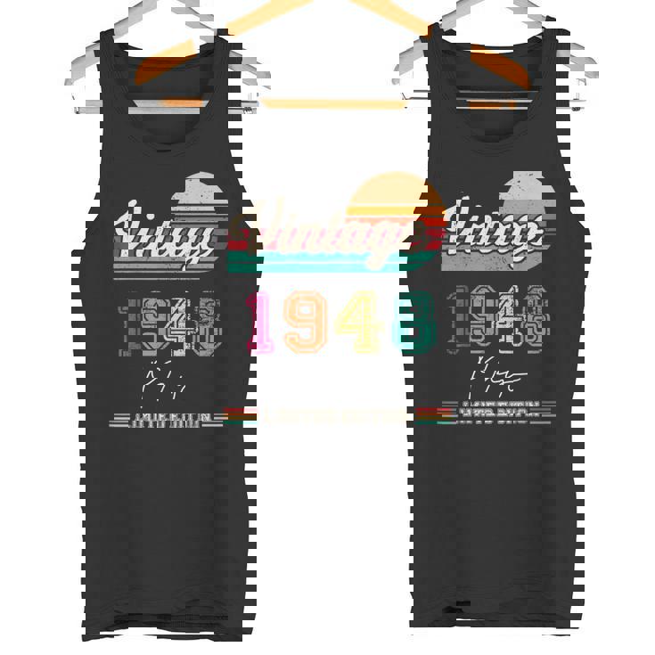 1948年5月生まれ ヴィンテージ ハッピーバースデー 76歳 タンクトップ