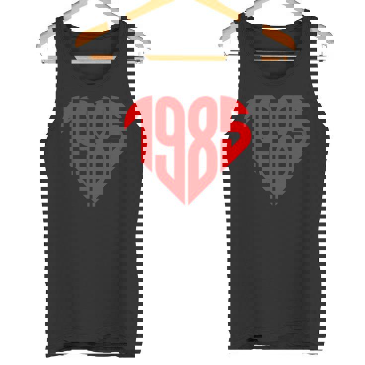 1985 ハート型 ヴィンテージ 1985 ハート型 ラブ 40歳の誕生日に タンクトップ