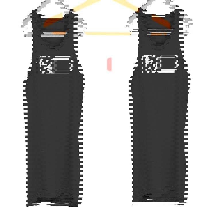 1バッテリー – 1バッテリー I 面白い 低エネルギーパーセント タンクトップ