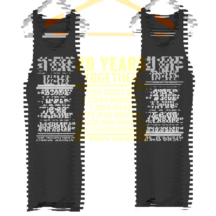 20周年記念tシャツ 20周年 結婚祝い カップル タンクトップ