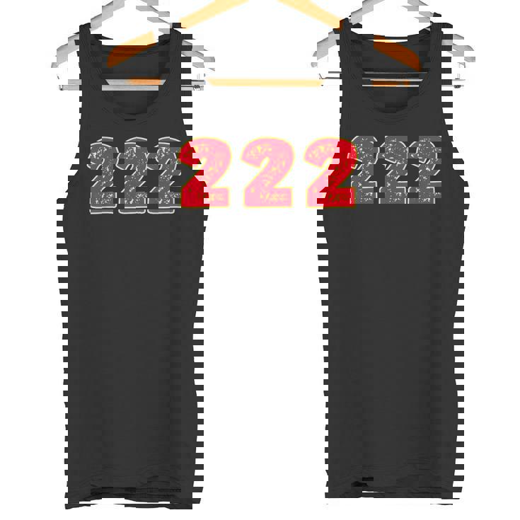 222 エンジェルナンバー Right Place Right Time タンクトップ