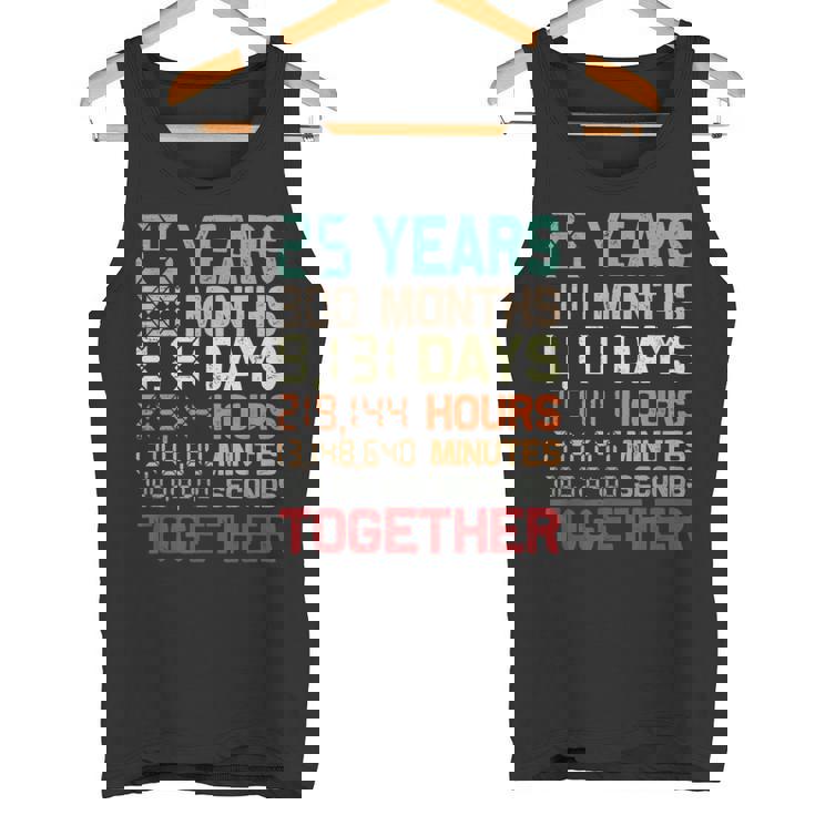 25 Años Juntos Pareja 25 Aniversario De Boda Camiseta sin mangas