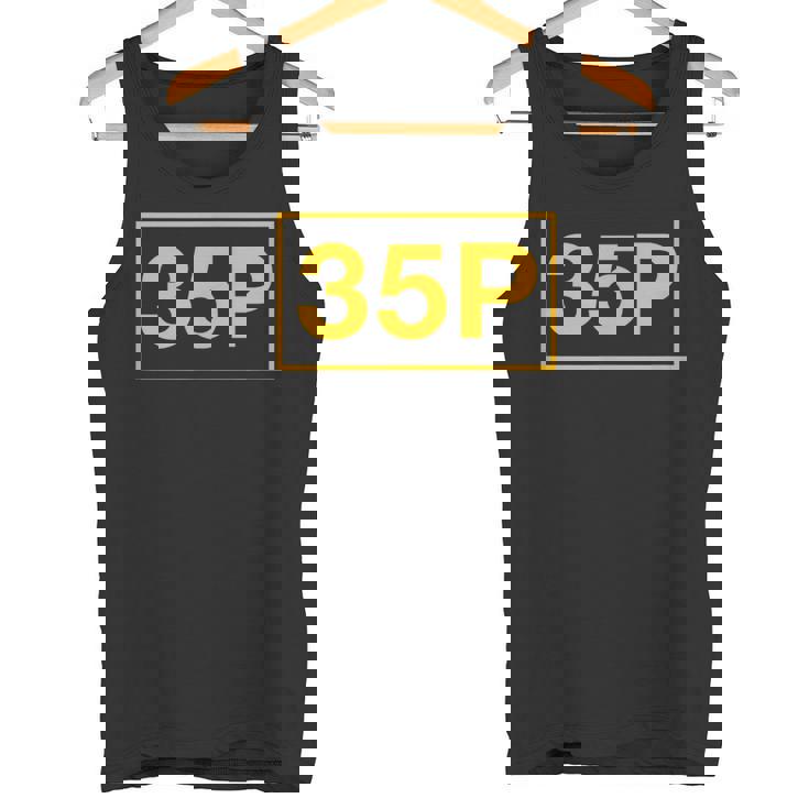 35P 暗号言語 タンクトップ