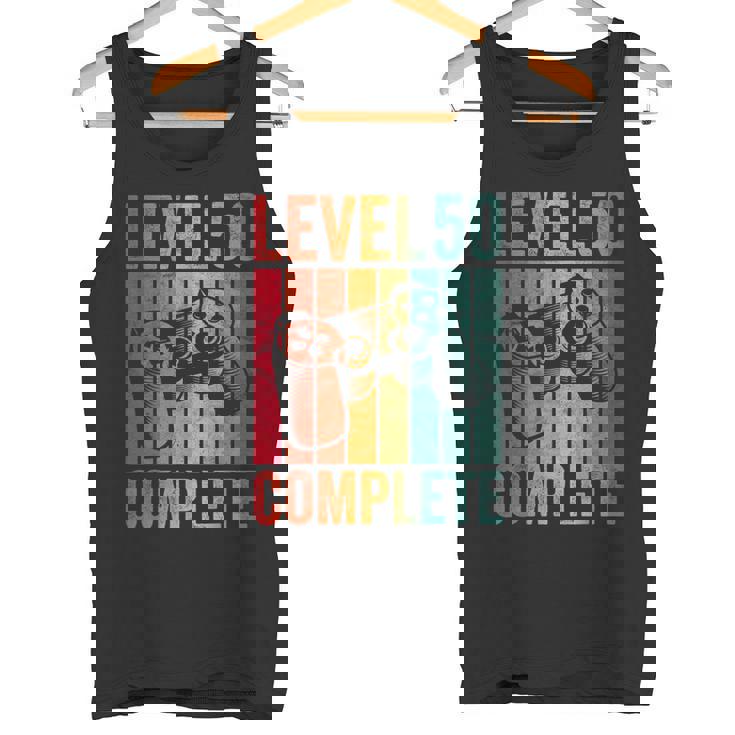 50歳 誕生日 男の子 男 レベル コンプリート 50歳 タンクトップ