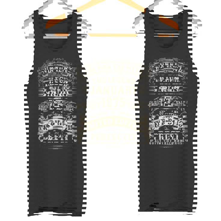 50歳 誕生日プレゼント 男性用 1975年1月 50歳の誕生日 タンクトップ