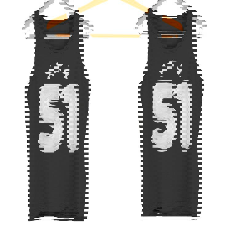 51 歳の誕生日番号 51 バルーン 51 歳の誕生日 タンクトップ