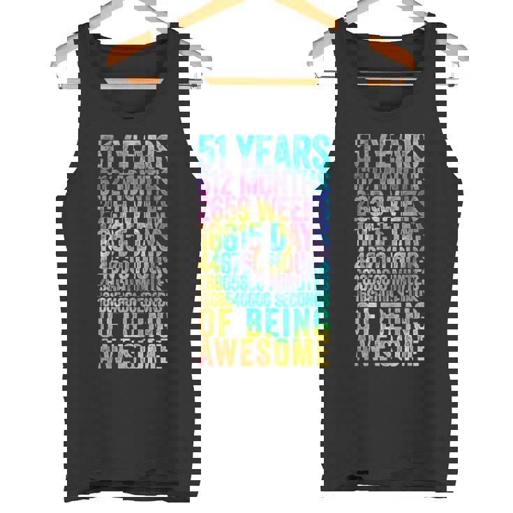 51歳の誕生日の面白いシャツ オールドメーター 面白い51歳ギフト タンクトップ