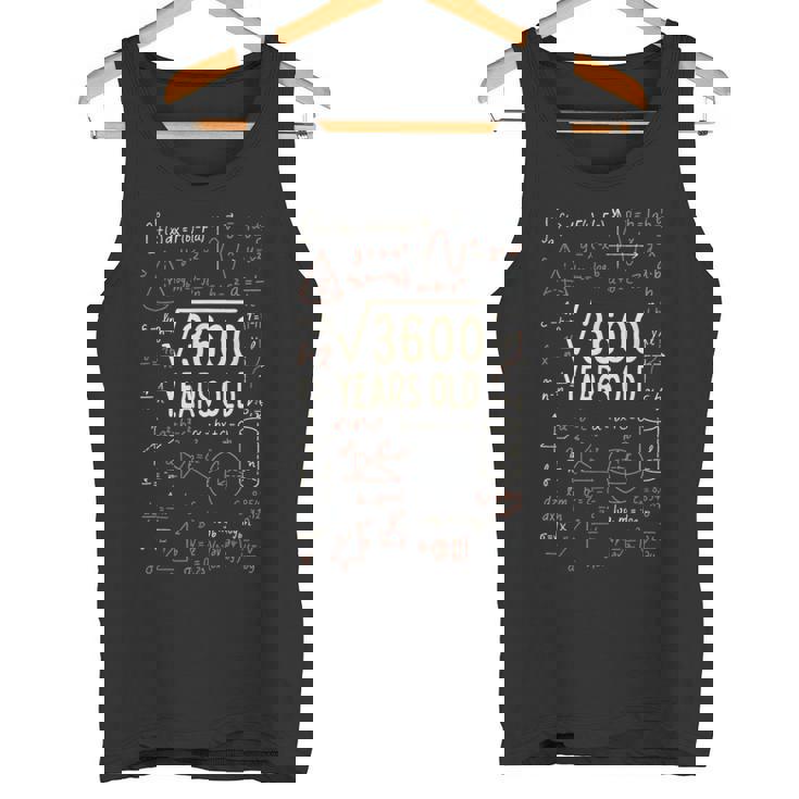 60 Años Cumpleaños Raíz 3600 Mates Ingeniosointage Camiseta sin mangas