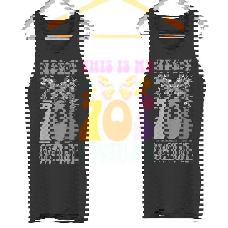 70年代ディスコ衣装 男女兼用 Peace Love ヒッピーコスチューム タンクトップ