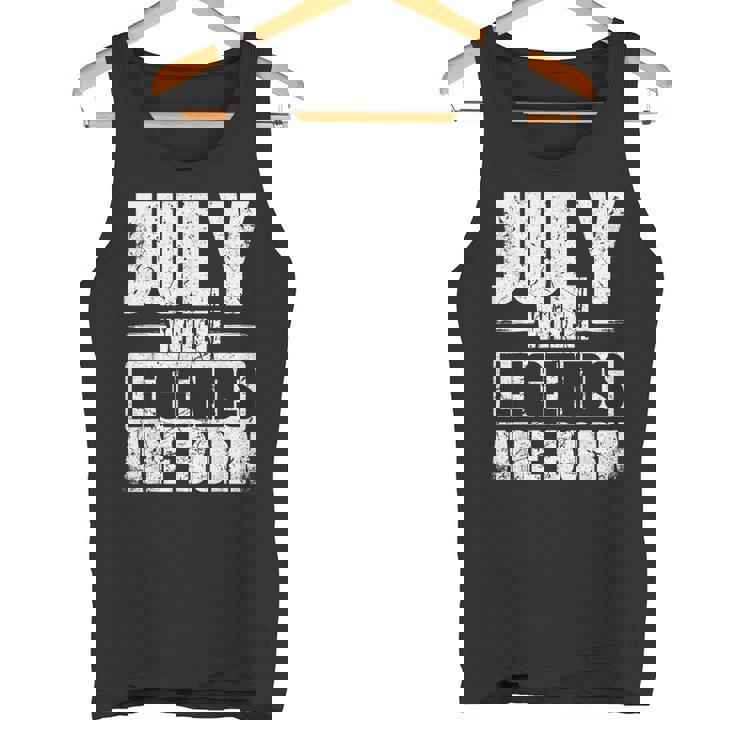 7月 伝説が生まれるとき 誕生月デザイン タンクトップ