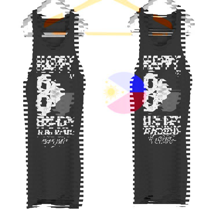 80歳の誕生日おめでとうタテイ・ディゴン・ドゥテルテ Prrd フリー・ドゥテルテ タンクトップ