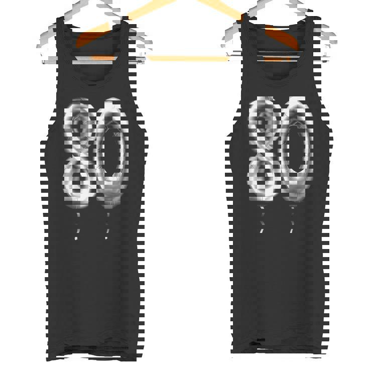 80歳の誕生日バルーン 装飾バルーン 80年目 タンクトップ