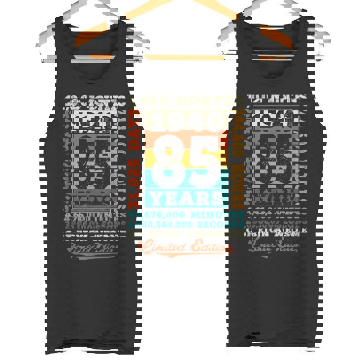 85歳 1020ヶ月 Of Being Awesome 1940 85歳の誕生日 タンクトップ