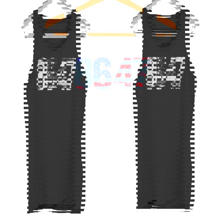 86 47 反トランプ大統領人権 8647 タンクトップ