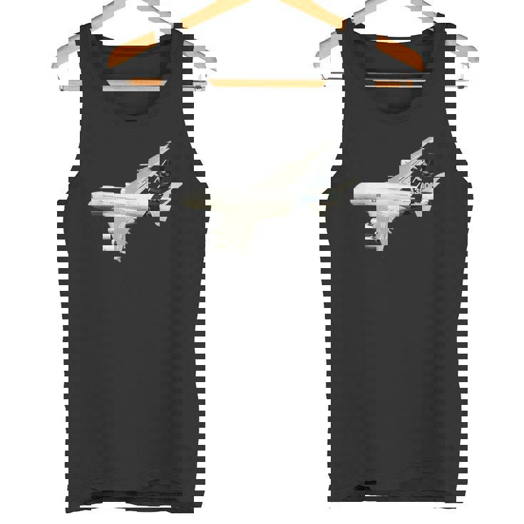 A380旅客機、航空会社、ジェット機、飛行機 タンクトップ