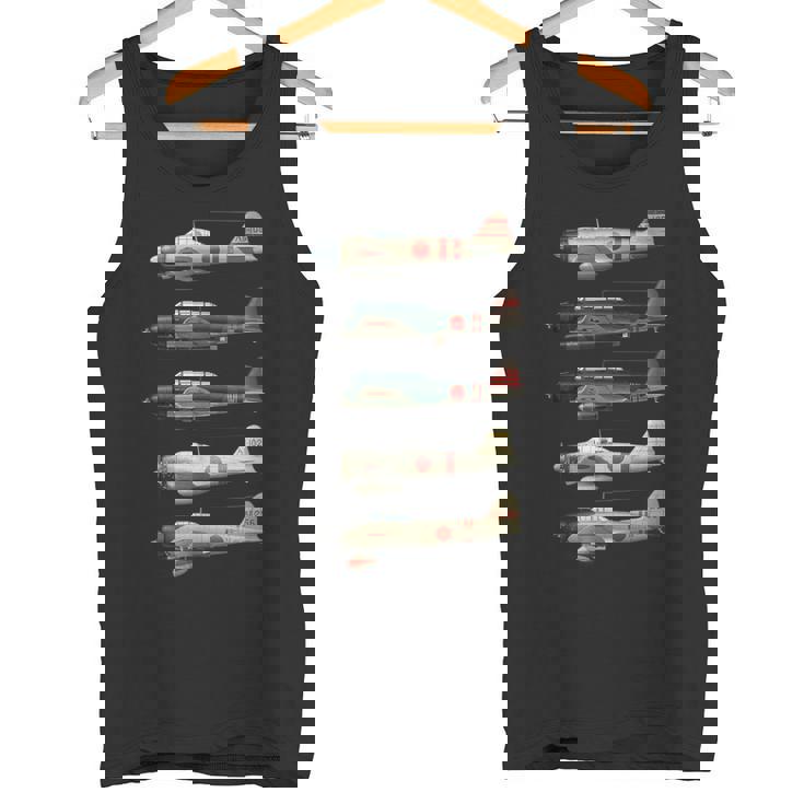 A6mゼロ日本ww2戦闘機 タンクトップ