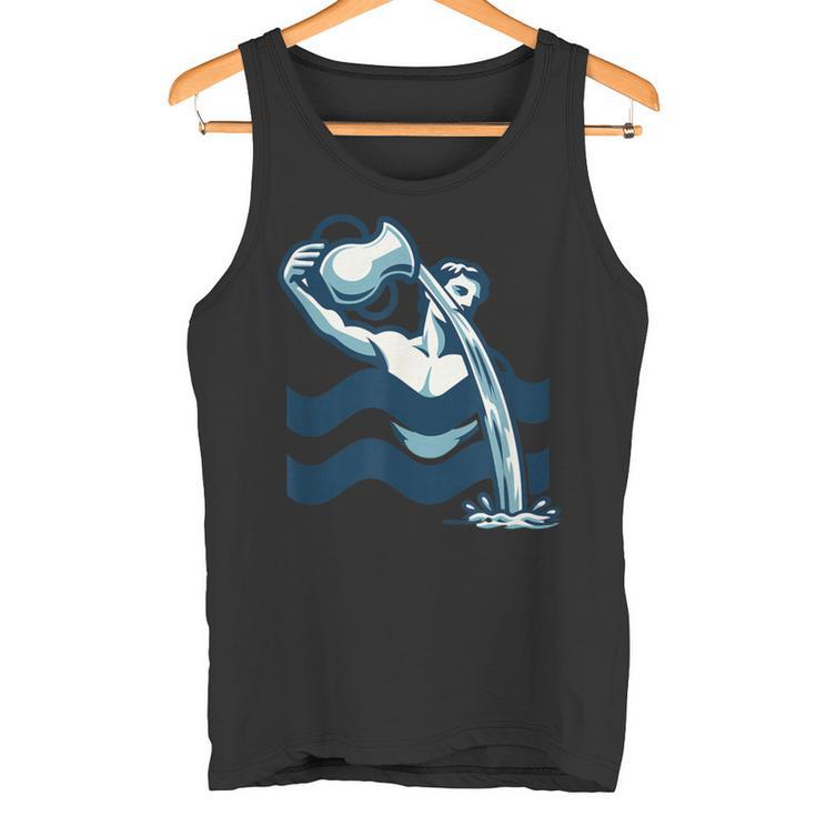 Acuarioigno Del Zodiaco Astrología Horóscopo Acuario Camiseta sin mangas