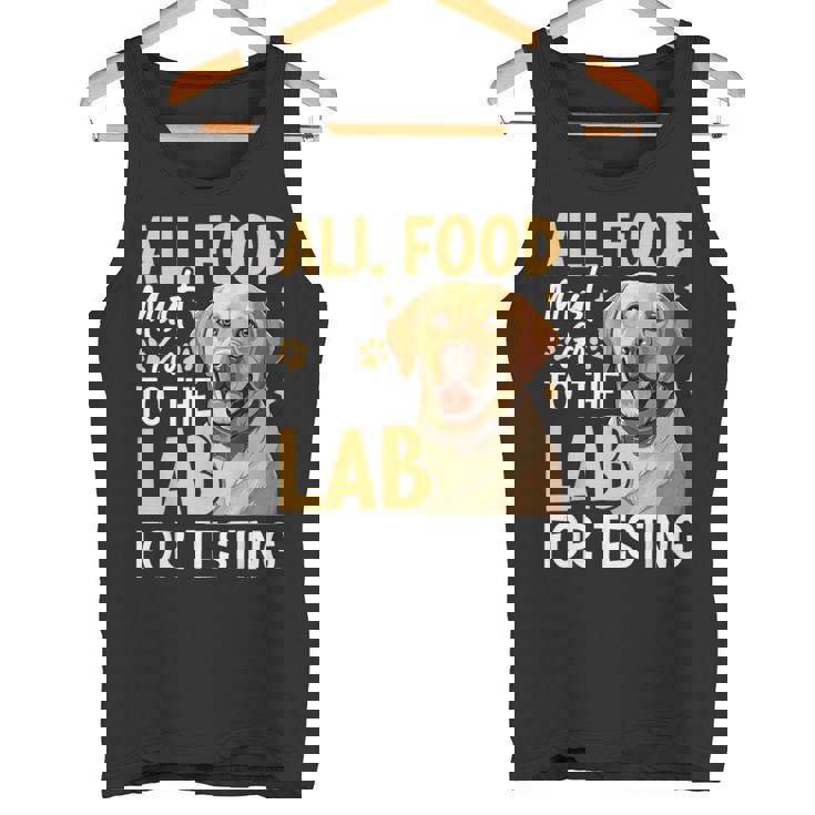 All Food Must Go To The Lab For Testing タンクトップ